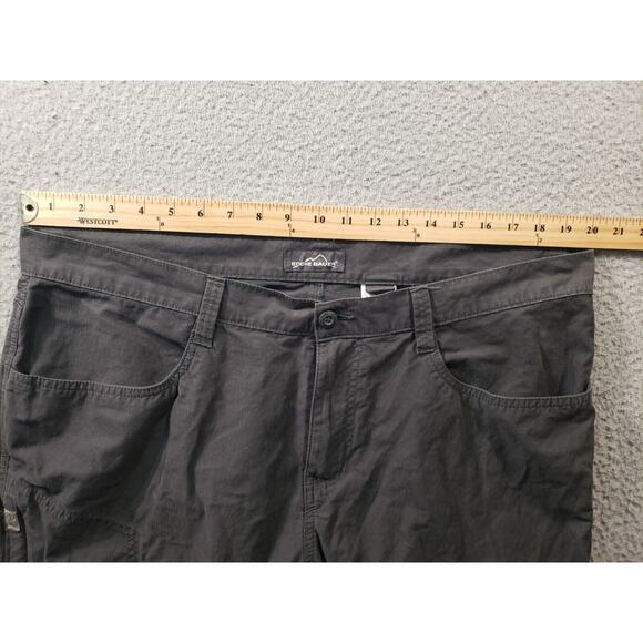Eddie Bauer Cargo Pants Men's 40x30 Gray Straight Cotton Nylon Hiking Stretch - Picture 6 of 15